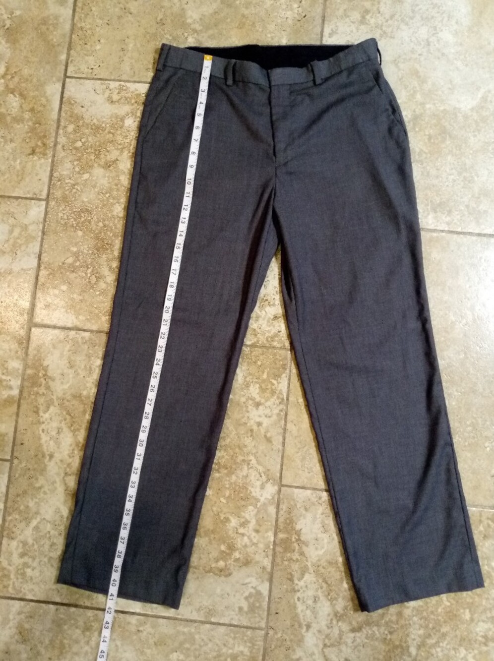 Men's Gray Dress Pants - Classic Straight Fit